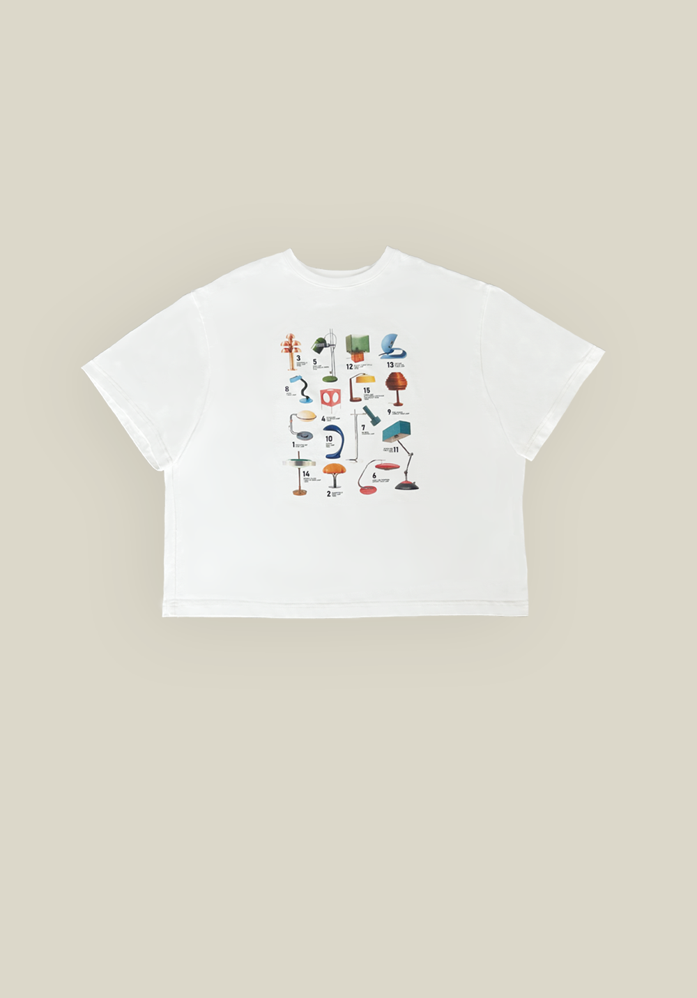 Футболка "Mid century lamps"